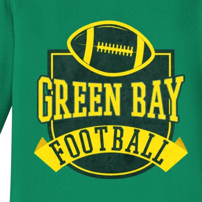 Green Bay Football Baby Long Sleeve Bodysuit