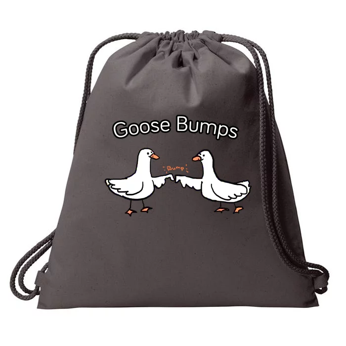 Goose Bumps Funny Goose Pun Drawstring Bag