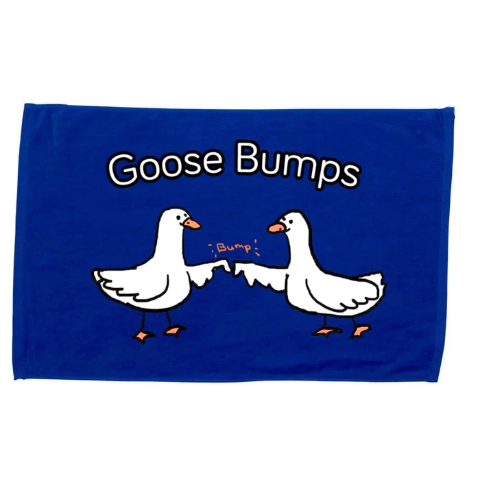 Goose Bumps Funny Goose Pun Microfiber Hand Towel