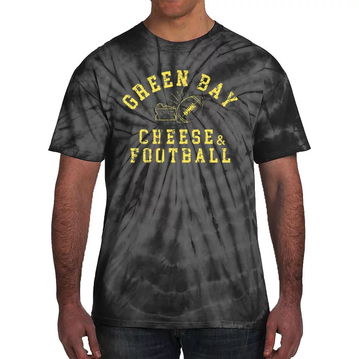 Green Bay Football Fanatic Distressed Gift Tie-Dye T-Shirt