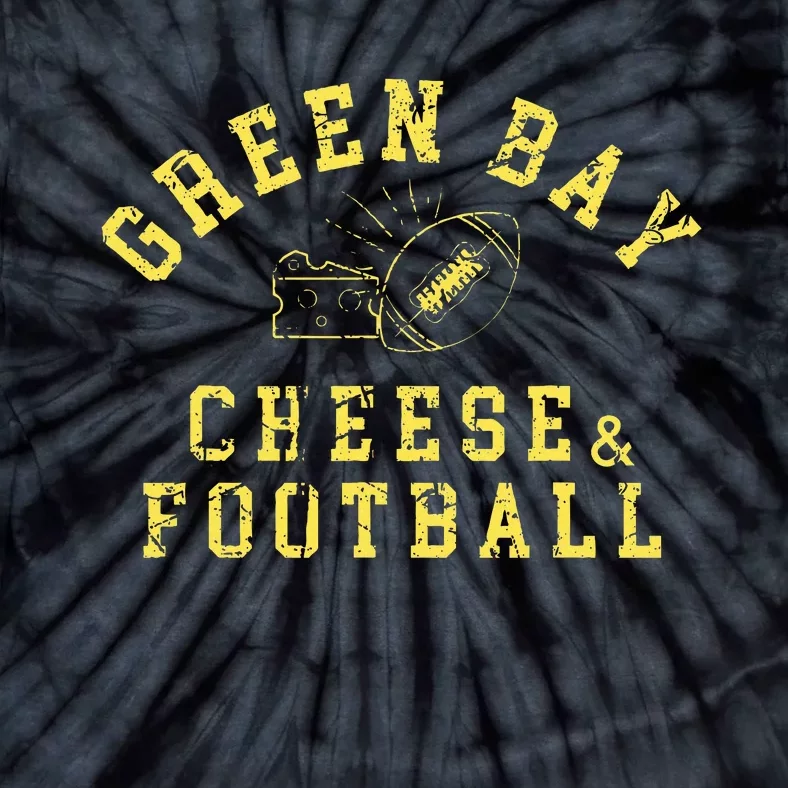 Green Bay Football Fanatic Distressed Gift Tie-Dye T-Shirt