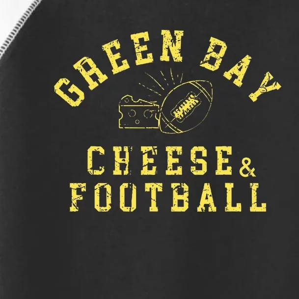 Green Bay Football Fanatic Distressed Gift Toddler Fine Jersey T-Shirt