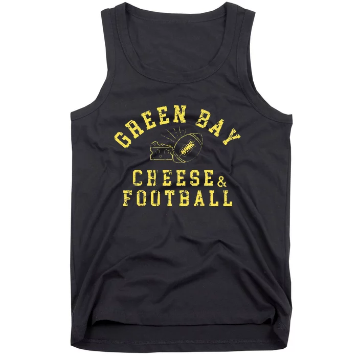 Green Bay Football Fanatic Distressed Gift Tank Top