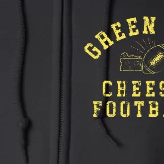 Green Bay Football Fanatic Distressed Gift Full Zip Hoodie