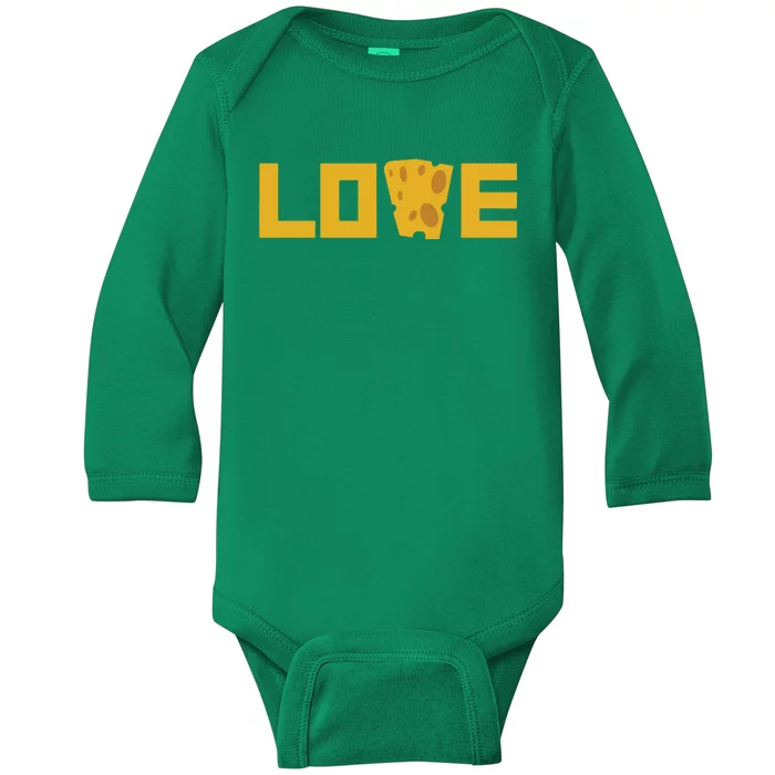 Green Bay Football Baby Long Sleeve Bodysuit