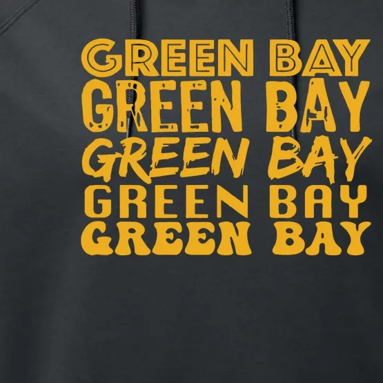 Green Bay Football Performance Fleece Hoodie