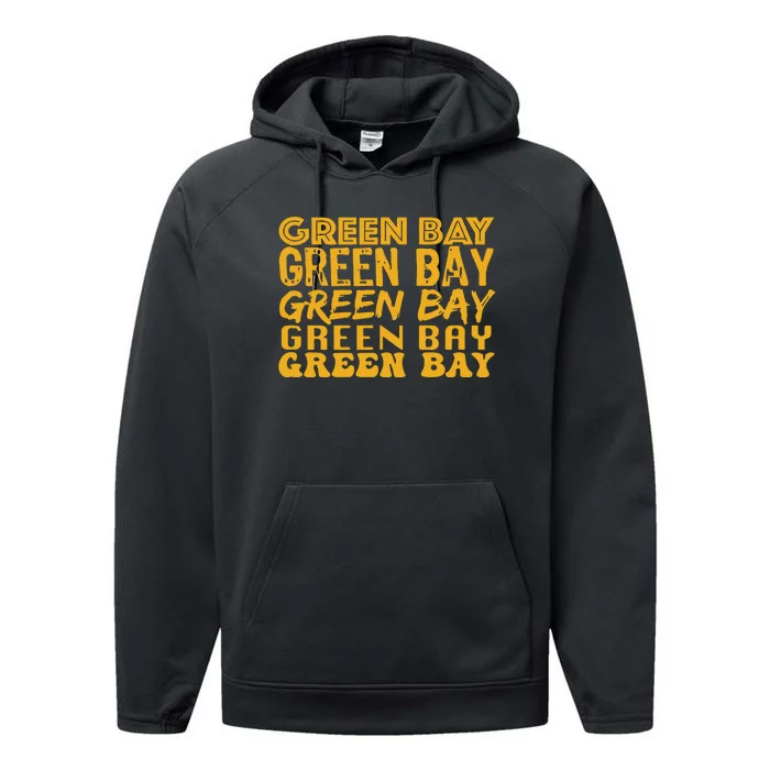 Green Bay Football Performance Fleece Hoodie