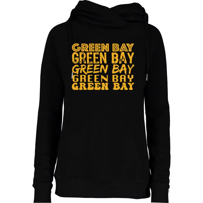 Green Bay Football Womens Funnel Neck Pullover Hood