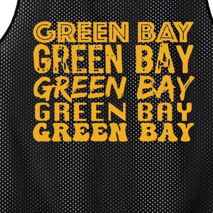 Green Bay Football Mesh Reversible Basketball Jersey Tank