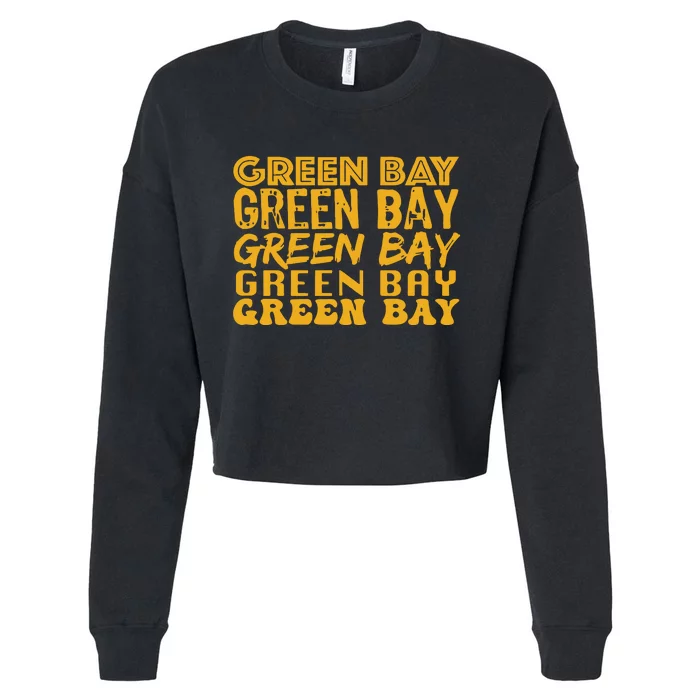 Green Bay Football Cropped Pullover Crew