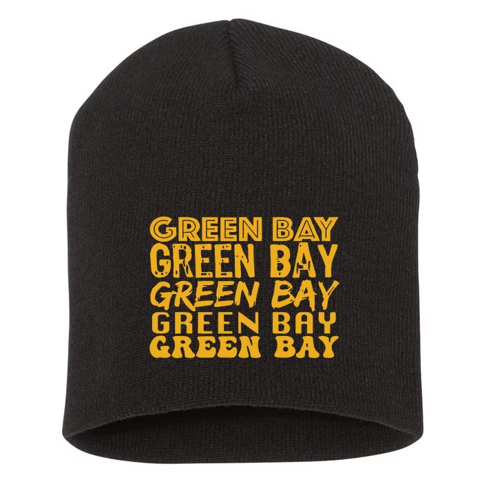 Green Bay Football Short Acrylic Beanie