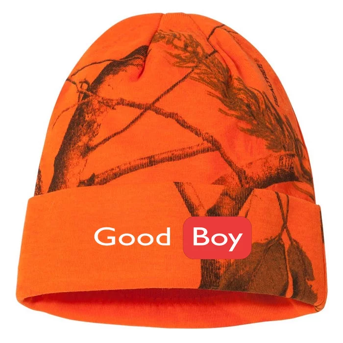 Good Boy Funny Saying Sarcastic Novelty Humor Cute Cool Kati - 12in Camo Beanie