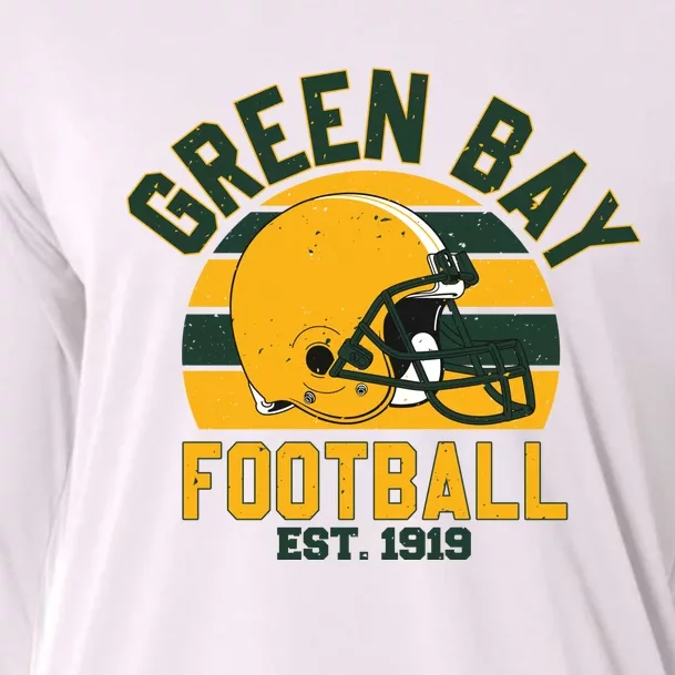 Green Bay Football Est 1919 Team Supporter Cooling Performance Long Sleeve Crew