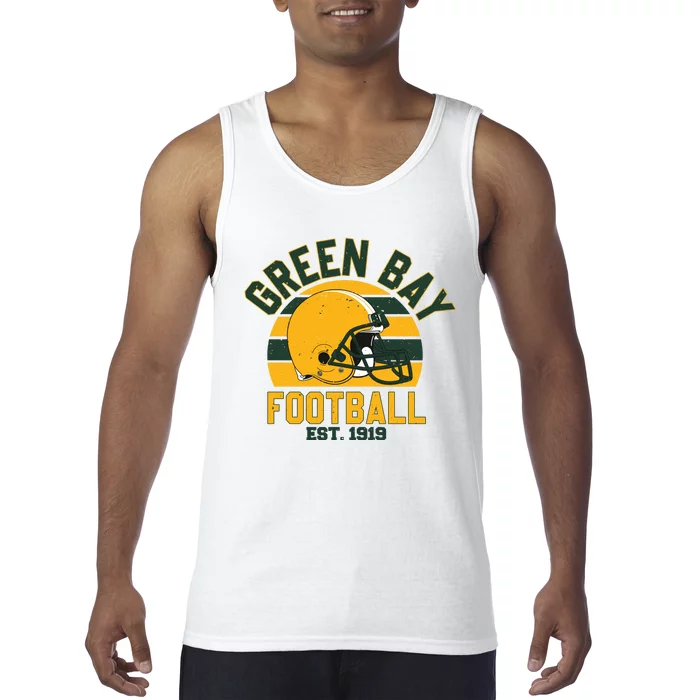 Green Bay Football Est 1919 Team Supporter Tank Top