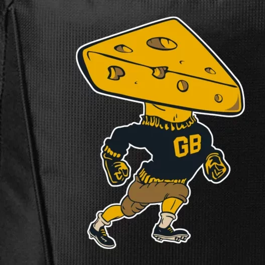 Green Bay Football Mascot Cheese Man City Backpack