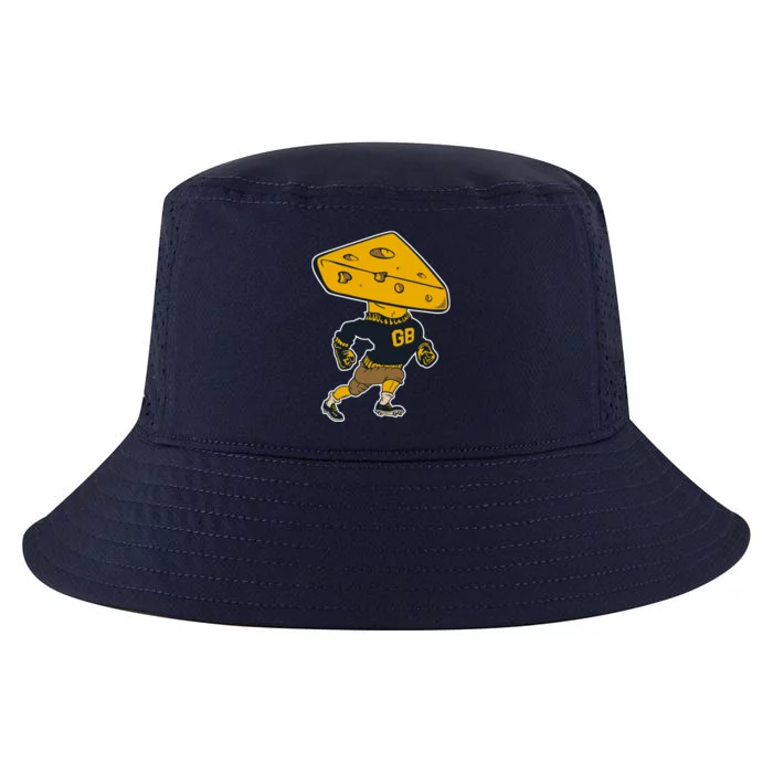 Green Bay Football Mascot Cheese Man Cool Comfort Performance Bucket Hat