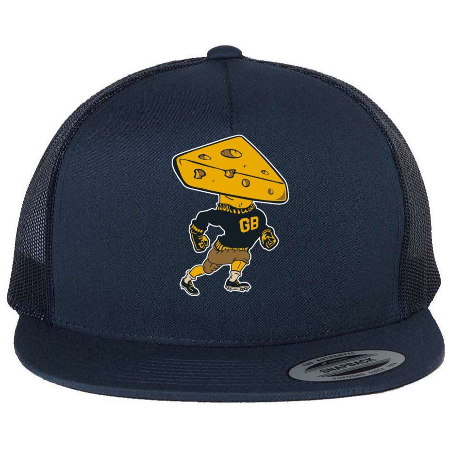 Green Bay Retro Mascot Cheese Head Man