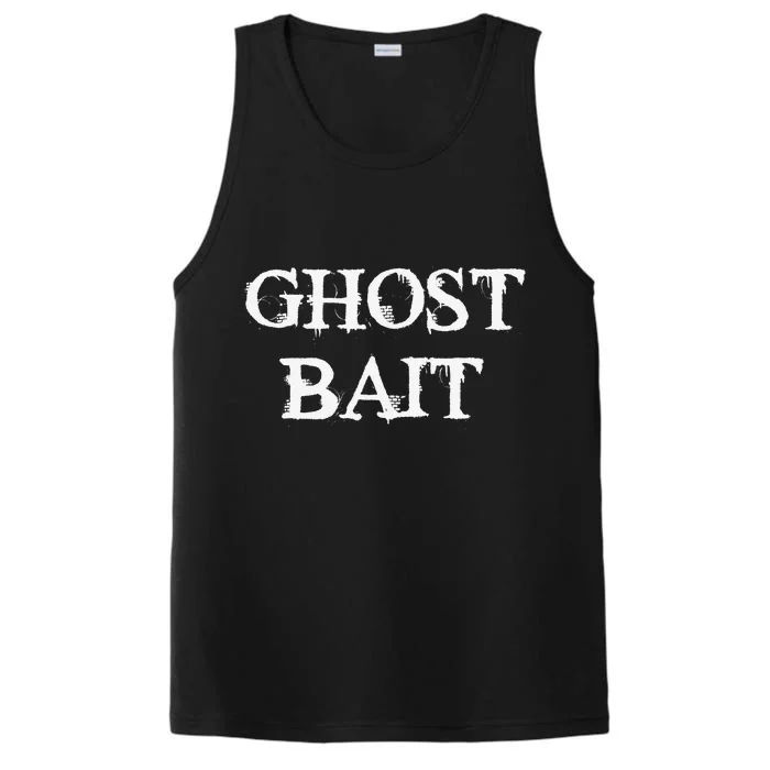 Ghost Bait Funny Paranormal Ghost Hunting Scary Halloween Performance Tank