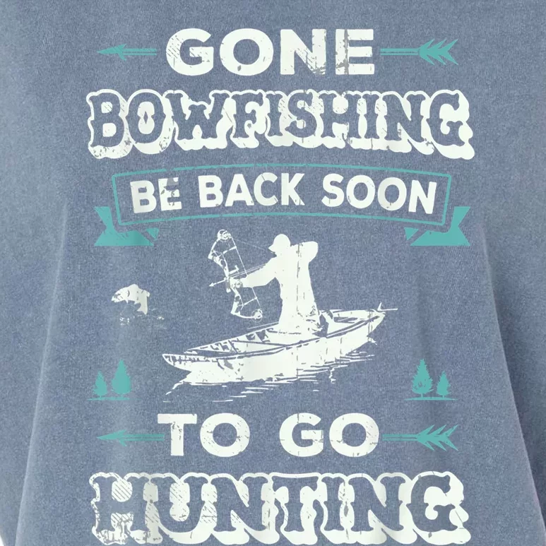 Gone Bow Fishing Tee Bow Fisher Hunting Tee Gift Garment-Dyed Women's Muscle Tee