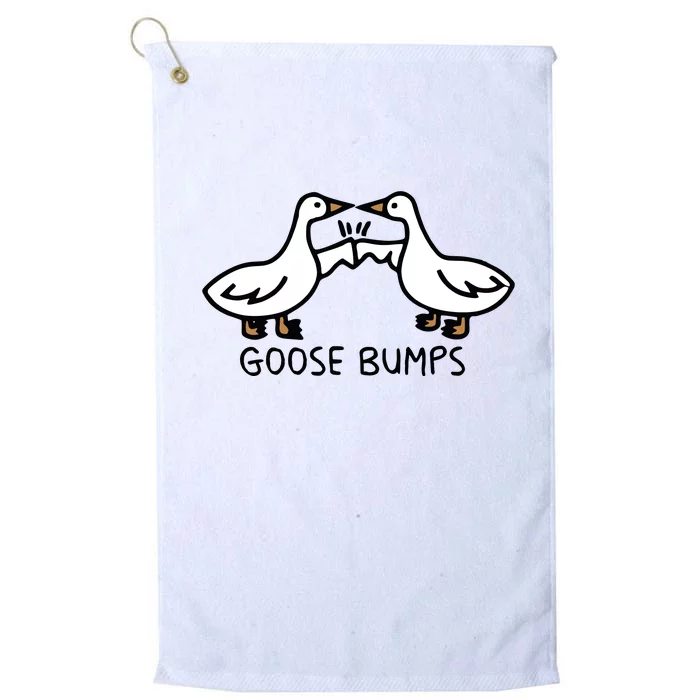 Goose Bump funny animal lover Platinum Collection Golf Towel