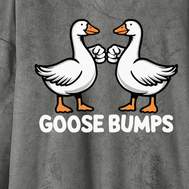 Goose Bumps Funny Pun Bff Goose Geese Humor Hooded Wearable Blanket