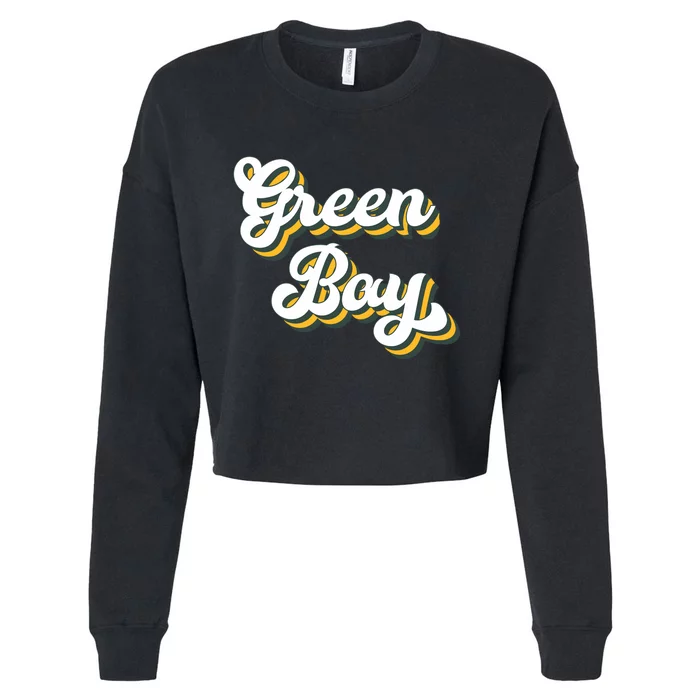 Green Bay Football Cropped Pullover Crew