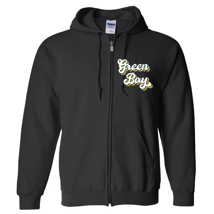 Green Bay Football Full Zip Hoodie