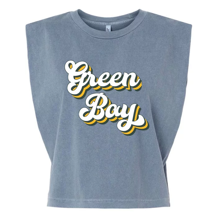 Green Bay Football Garment-Dyed Women's Muscle Tee