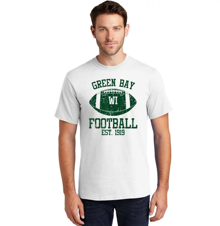 Green Bay Football Fans Est.1919 Old Vintage Style Classic Tall T-Shirt