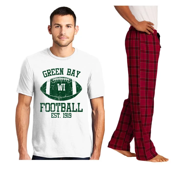 Green Bay Football Fans Est.1919 Old Vintage Style Classic Pajama Set