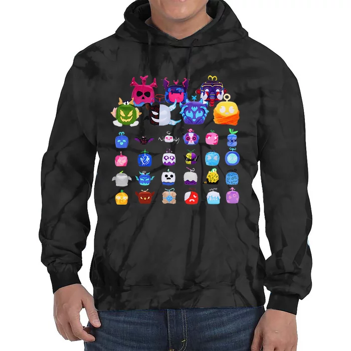 Game Blox Fruits Tie Dye Hoodie