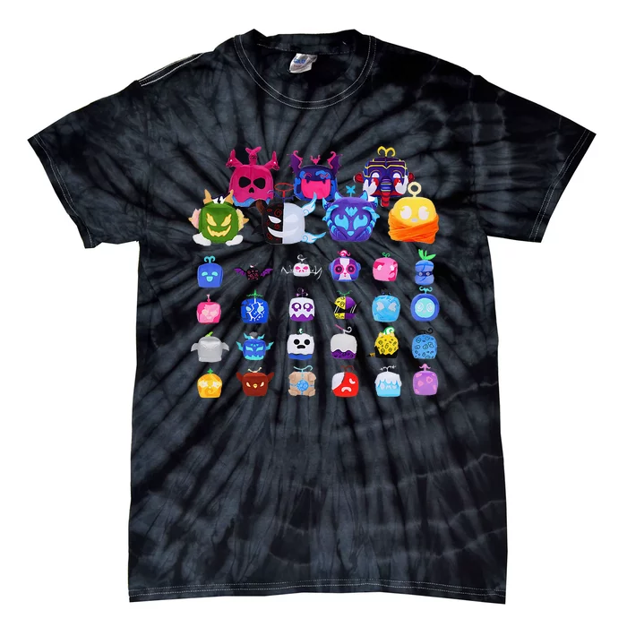 Game Blox Fruits Tie-Dye T-Shirt