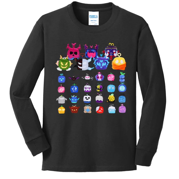 Game Blox Fruits Kids Long Sleeve Shirt