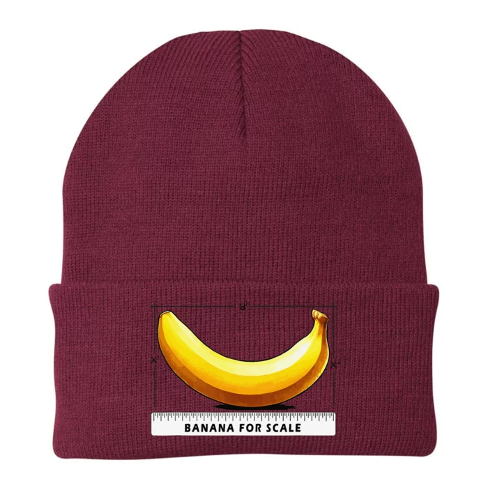 Go Bananas For This Banana For Scale Funny Knit Cap Winter Beanie