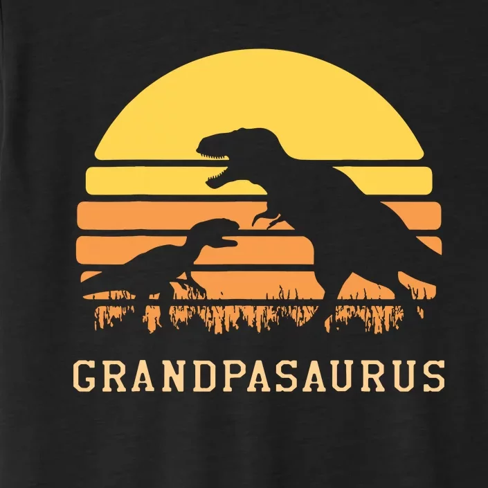 Grandpasaurus Best Grandpa Ever Grandparent Dino Lover ChromaSoft Performance T-Shirt