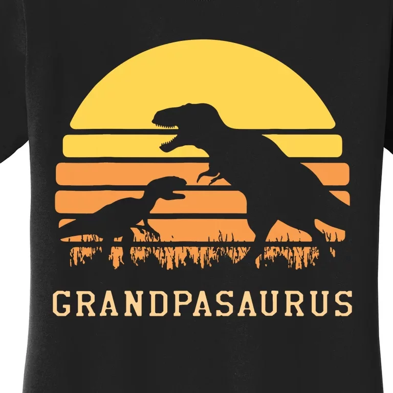 Grandpasaurus Best Grandpa Ever Grandparent Dino Lover Women's T-Shirt