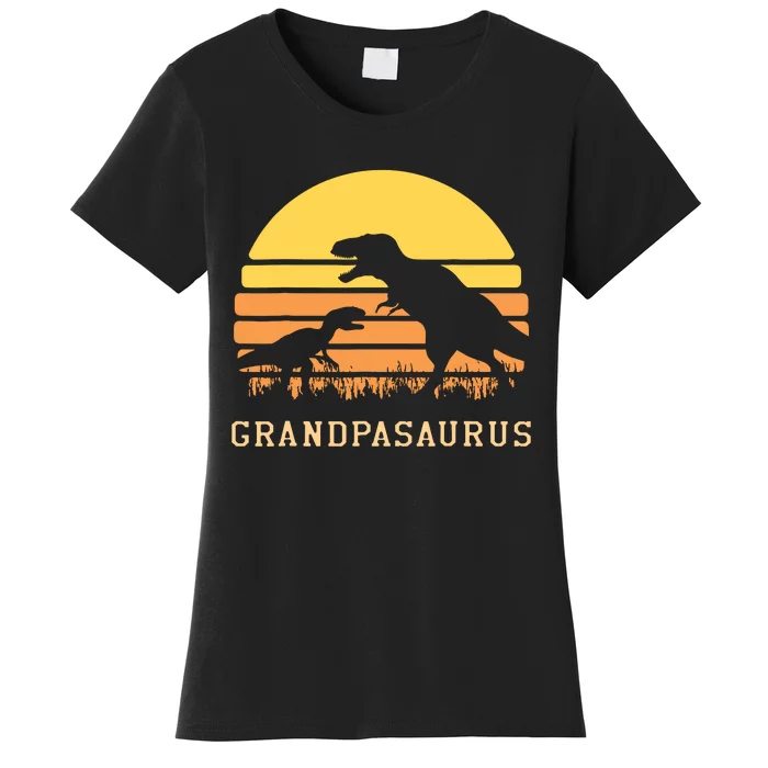 Grandpasaurus Best Grandpa Ever Grandparent Dino Lover Women's T-Shirt