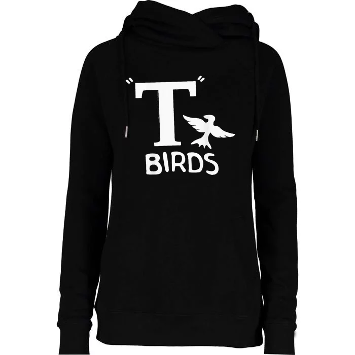 Grease Birds Womens Funnel Neck Pullover Hood