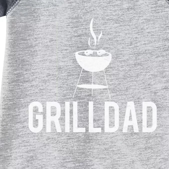 Grilldad Barbecue Grill Daddy Master BBQ Smoker Chef Dad Infant Baby Jersey Bodysuit