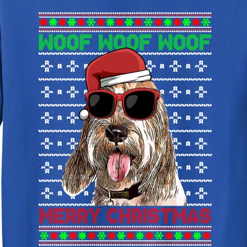 Grand Basset Griffon Vendeen Woof Merry Christmas Gift Tall Sweatshirt