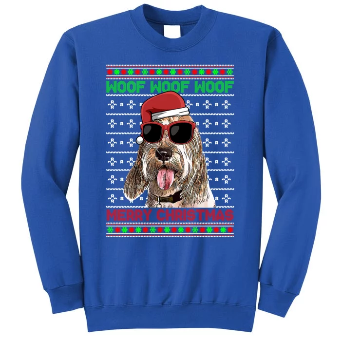 Grand Basset Griffon Vendeen Woof Merry Christmas Gift Tall Sweatshirt