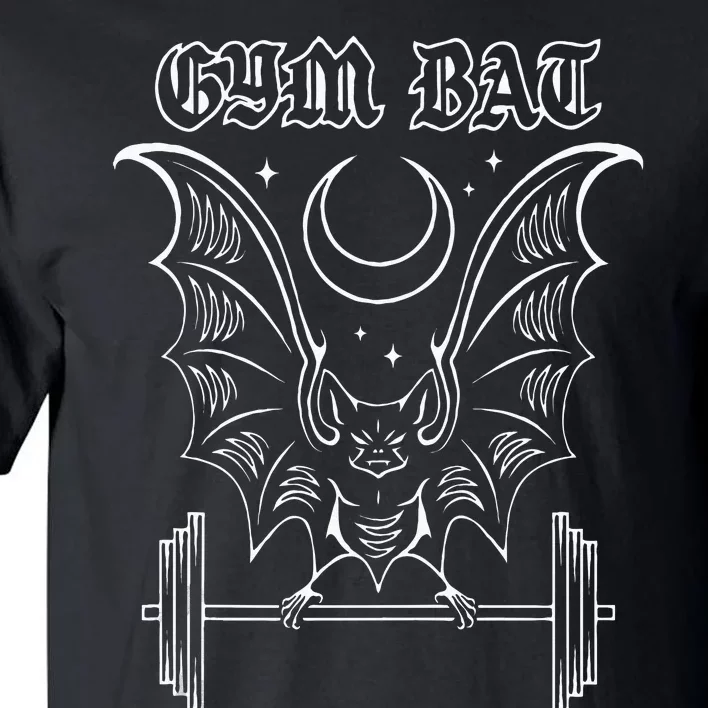 Gym Bat Gothlete Workout Vampire Bat And Moon Healthy Goth Tall T-Shirt