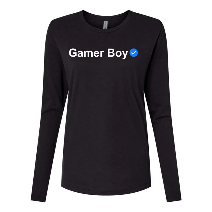 Gamer Boy Womens Cotton Relaxed Long Sleeve T-Shirt