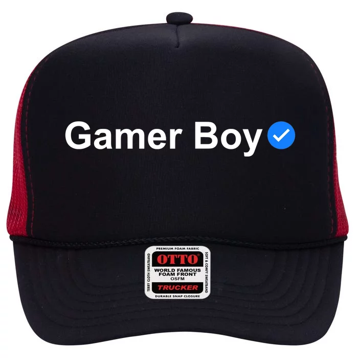 Gamer Boy High Crown Mesh Trucker Hat