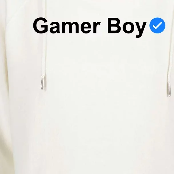 Gamer Boy Womens Funnel Neck Pullover Hood