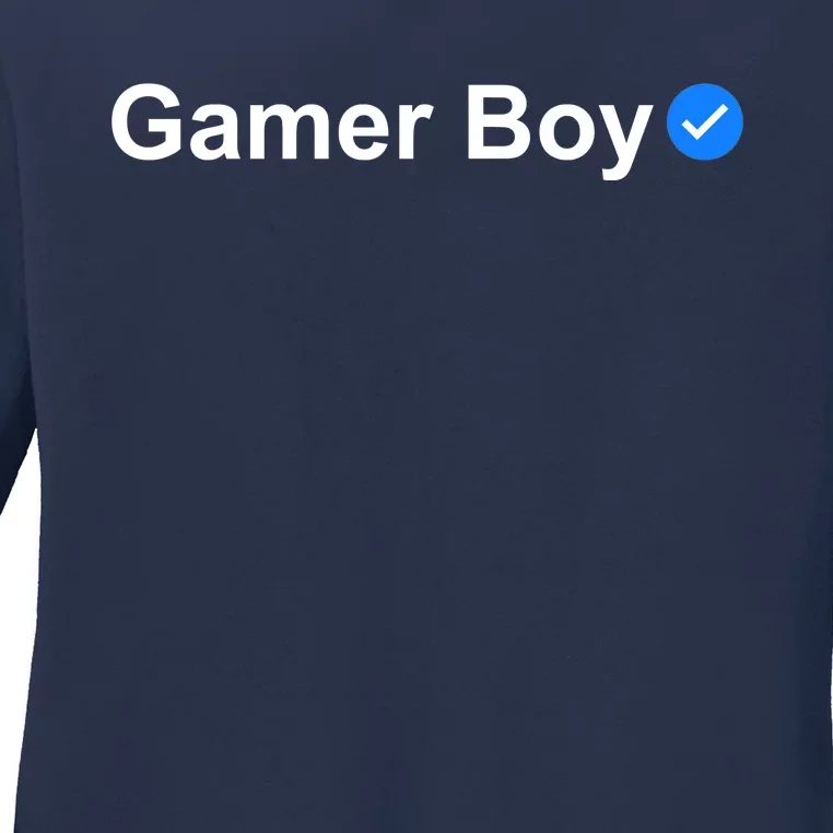 Gamer Boy Ladies Long Sleeve Shirt