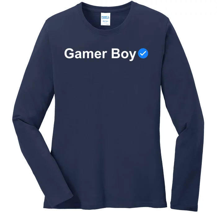 Gamer Boy Ladies Long Sleeve Shirt