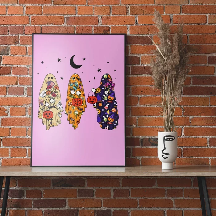 Groovy Boo Ghost Squad Halloween Autumn Art Poster