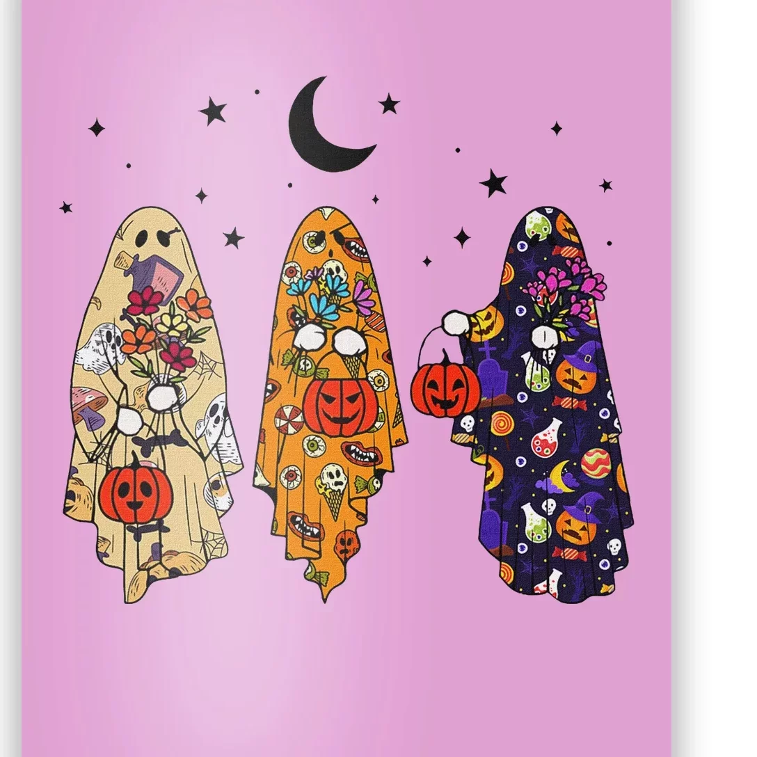 Groovy Boo Ghost Squad Halloween Autumn Art Poster