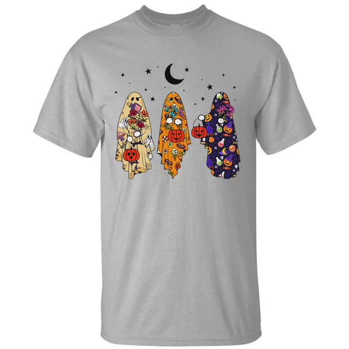 Groovy Boo Ghost Squad Halloween Autumn Art Tall T-Shirt